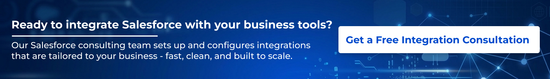 Salesforce Integration CTA Banner